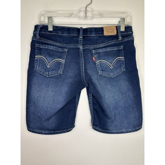 LEVI'S Adjustable Waist Bermuda Short Girls 16 Denim 5 Pocket - Picture 8 of 8